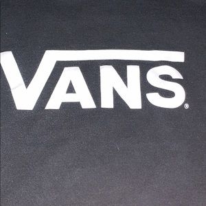Black vans cropped shirt